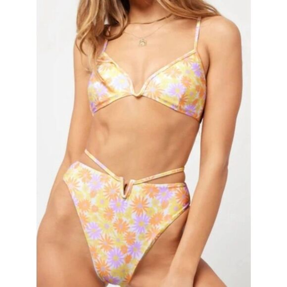 l*space Other - L* Space Floral Joy Bitsy Bikini Bottoms Sz Large NWT